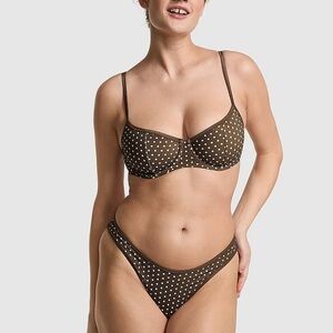 NWT Frankie’s Bikinis x VS Collab Classic Dot Golden Hour Top